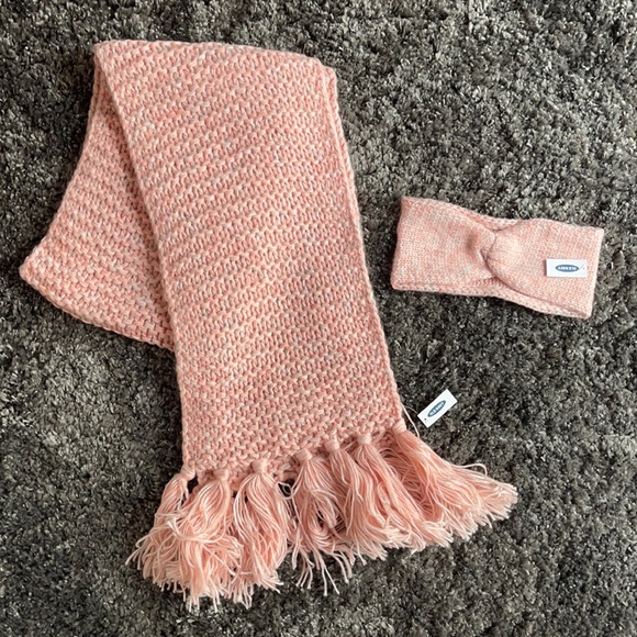 Old Navy Accessories - Old Navy Pink Scarf and Head Wrap